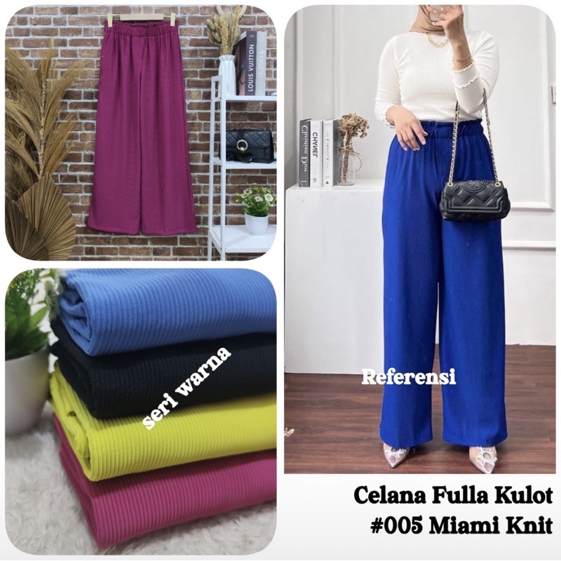 001 celana kulot bahan hanover merk clarke tanpa tali