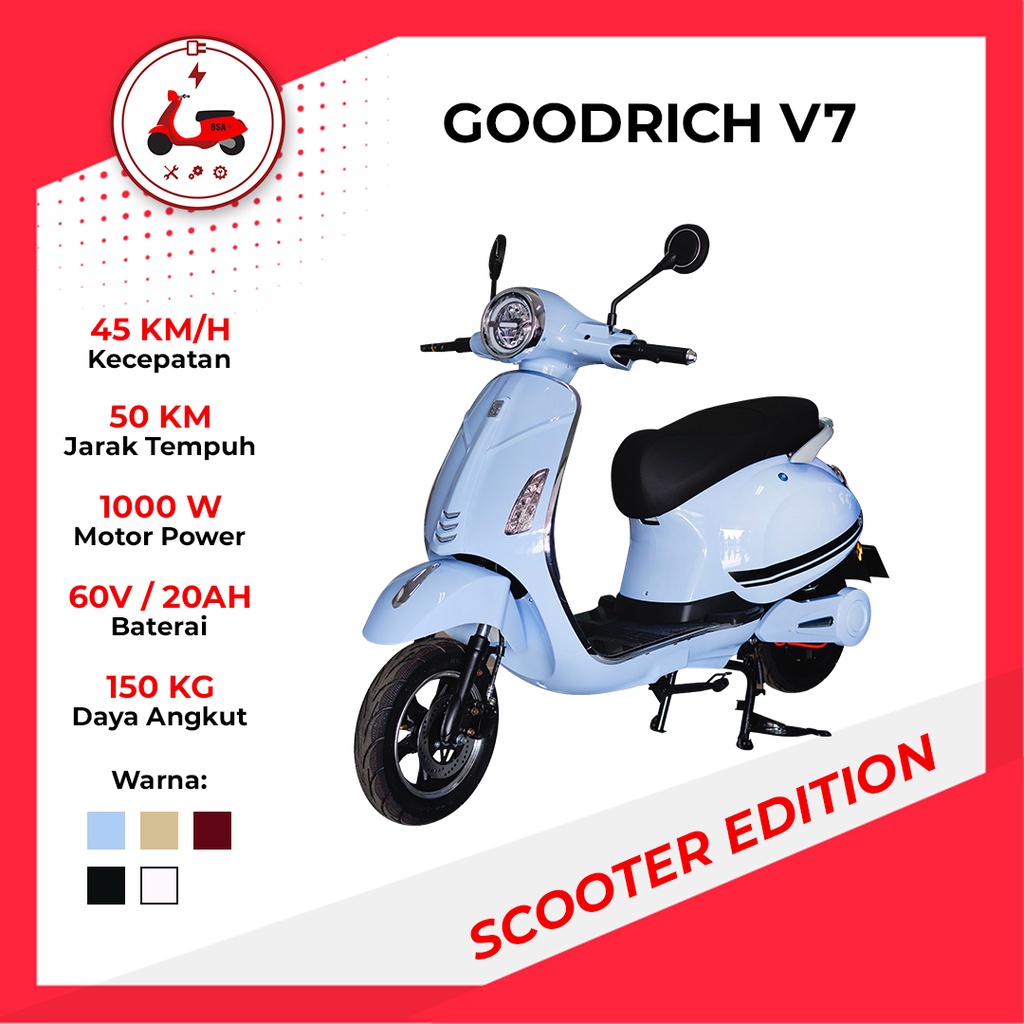 MOTOR LISTRIK E-MOTORCYCLE GOODRICH V7 BY GOODRICH