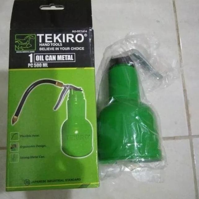 TEKIRO oil can 500 ML / semprotan oli (besi) - Hijau