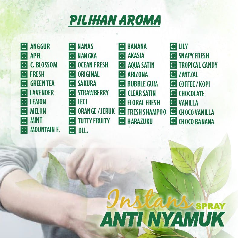 Biopro - Anti Nyamuk Spray Cair Alami Aroma Wangi Super Ampuh Kemasan 60ml Spray