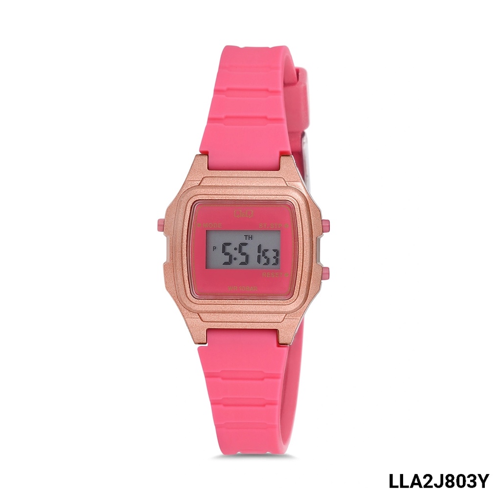 SALE Jam Tangan Wanita Sporty Casual Rubber Digital Original Q&amp;Q QnQ QQ LLA2 LLA2J Series