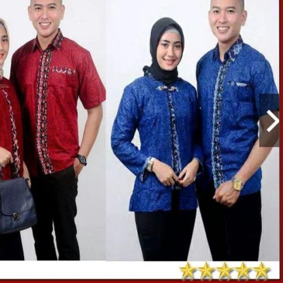 BATIK COUPLE SARIMBIT HEM BLOUSE MEGA MENDUNG/BATIK COUPLE/PRIA/KERIS