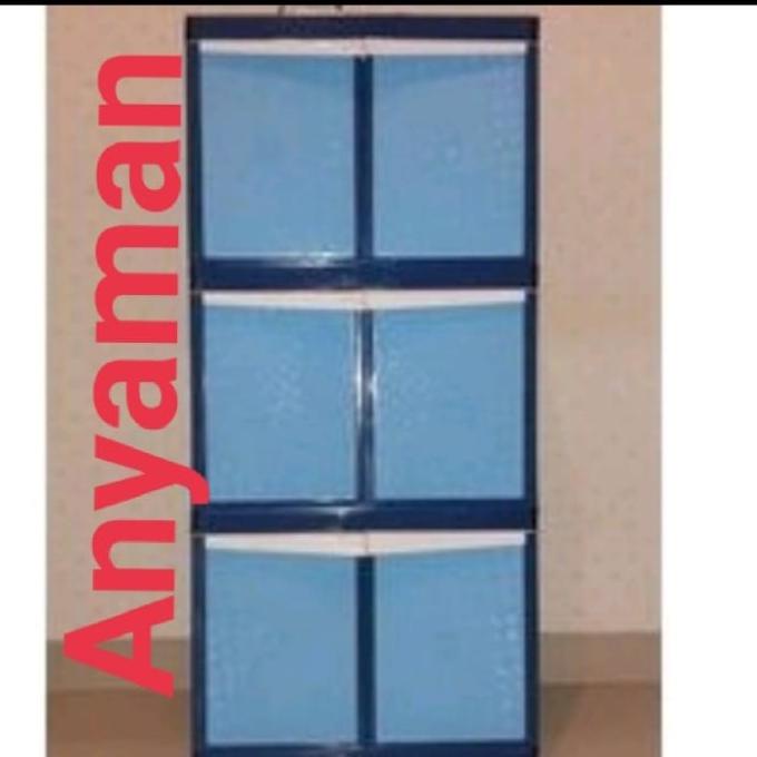 

lemari plastik 3 susun tabita stock ready