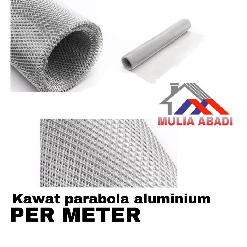 per meter kawat nyamuk aluminium /kawat parabola aluminium per meter