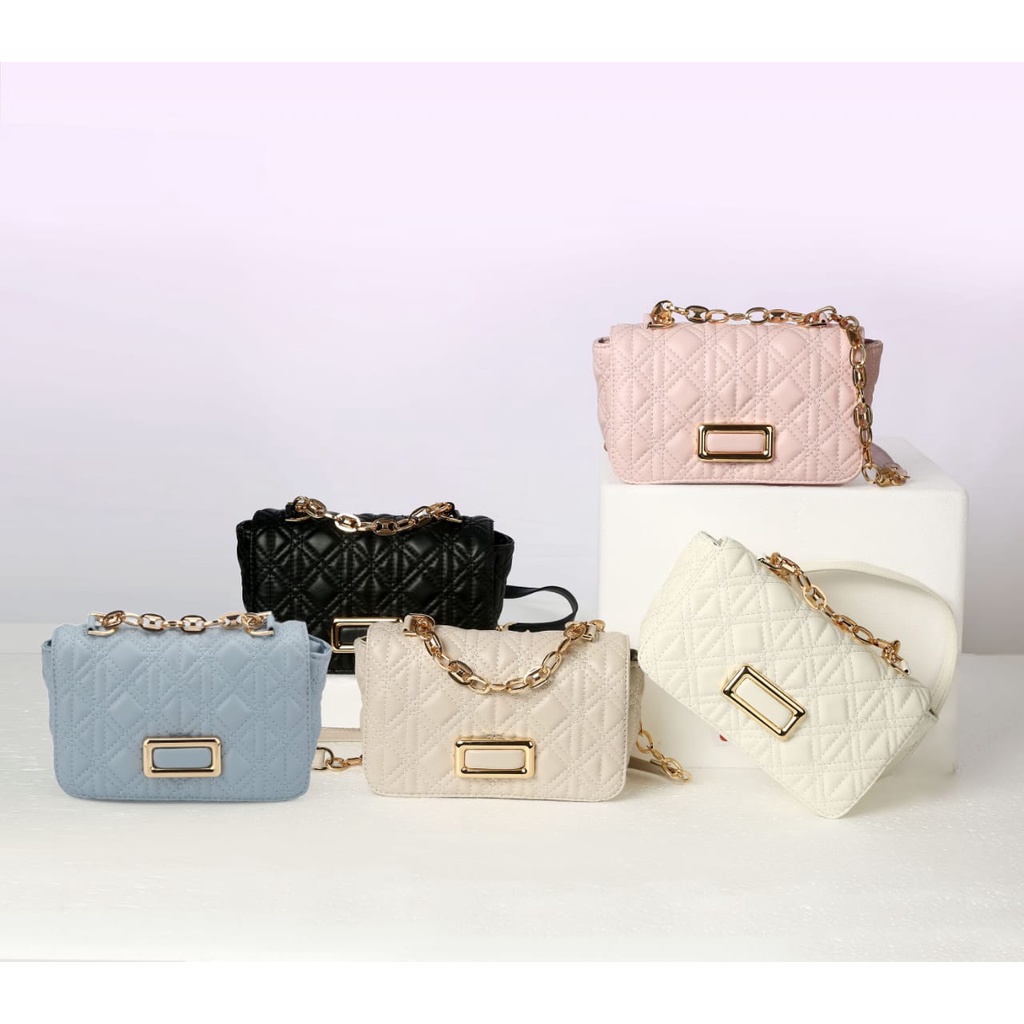 [IMPORTTMURAH] TAS SELEMPANG WANITA MINI SLING BAG RANTAI FASHION IMPORT PREMIUM #663390