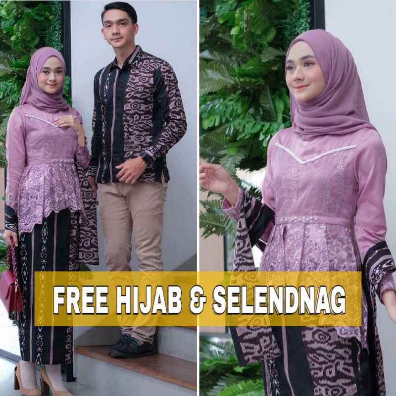 Kebaya Aleena Free Hijab Kebaya Batik Couple Modern Kebaya Couple Lamaran kebaya wisuda