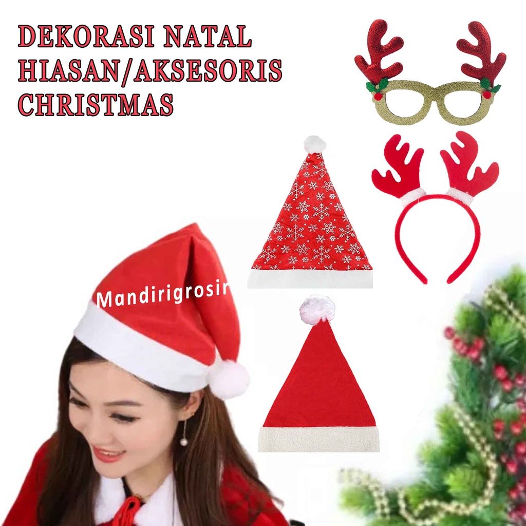 Dekorasi Natal * Aksesoris Christmas * Hiasan Pohon Natal * Dekor Santa Claus Christmas