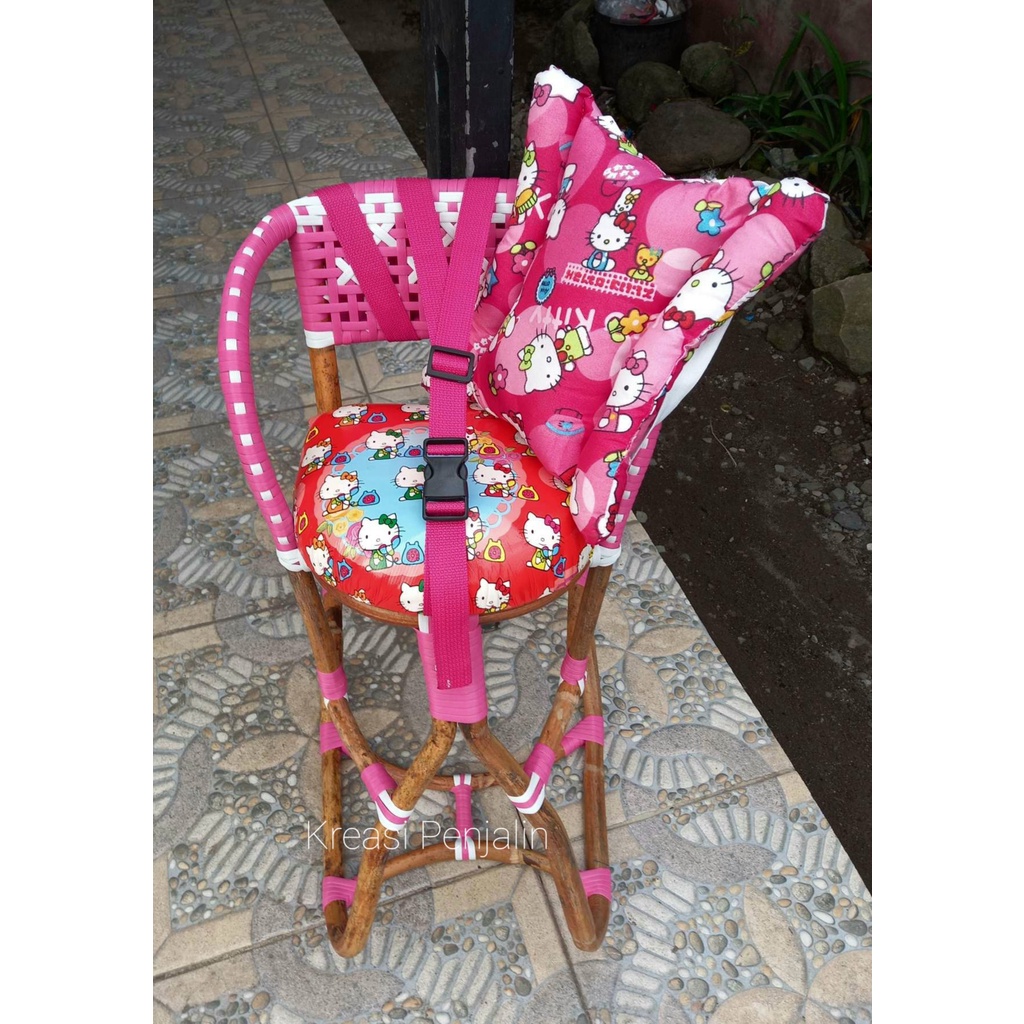 Kursi Boncengan Anak Motor Matic 3in1 Free Sabuk Bantal Stang / Boncengan anak Full anyaman plus sabuk dan bantal stang / Boncengan Anak Motor Matic/ Bangku Boncengan Anak Motor / Kursi Rotan / Dudukan Anak Motor Matic / kursi motor anak depan