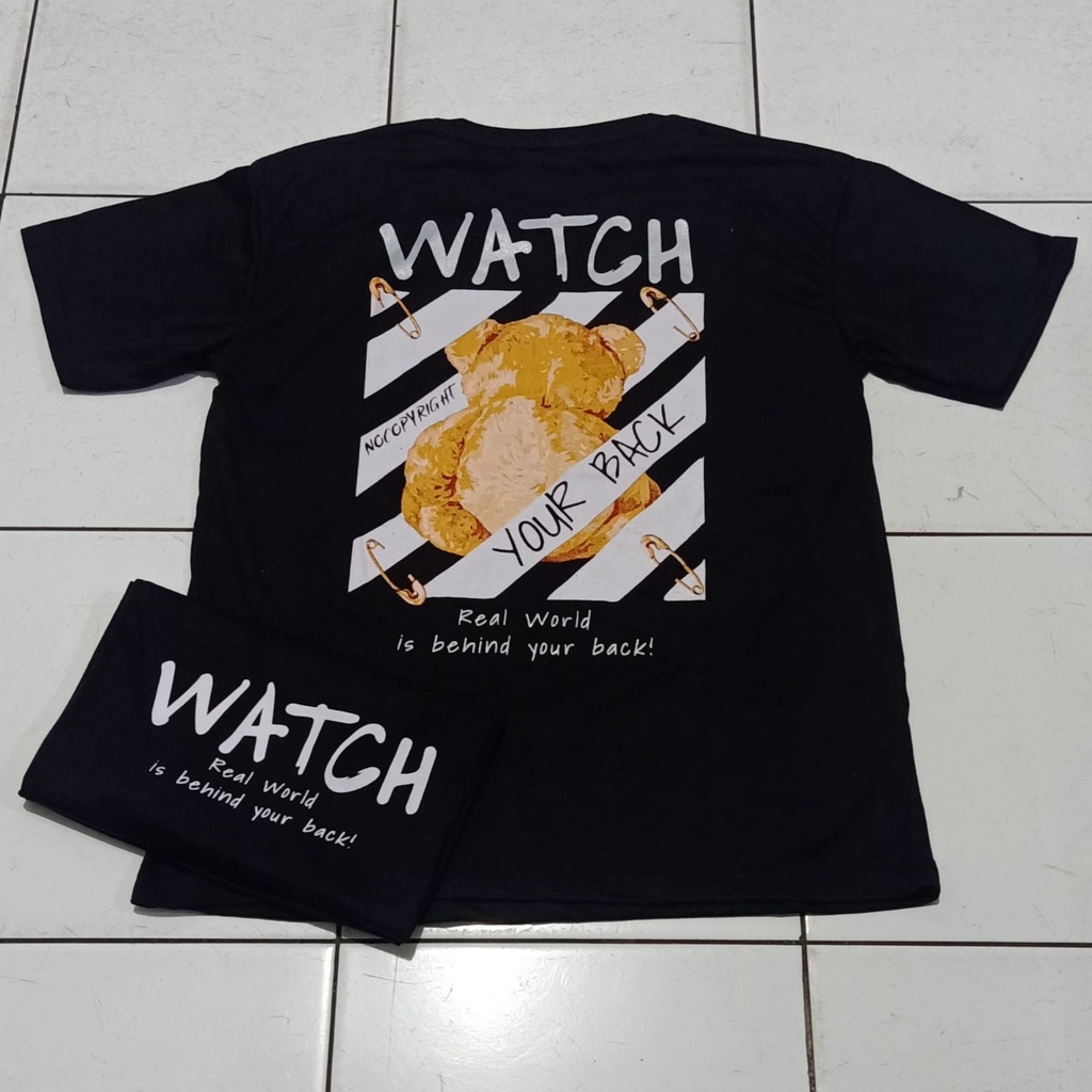 Kaos murah Kaos distro murah baju  distro pria t-shirt murah combed30s SO bear watch