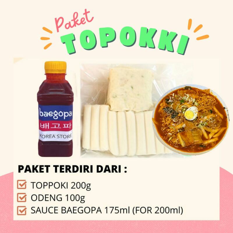 PAKET DU 600 g Halal | Toppoki, Odeng &amp; Saus