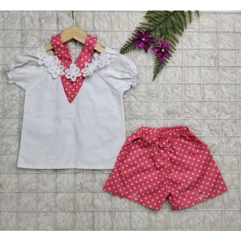 Baju bayi perempuan Stelan sabrina 035100