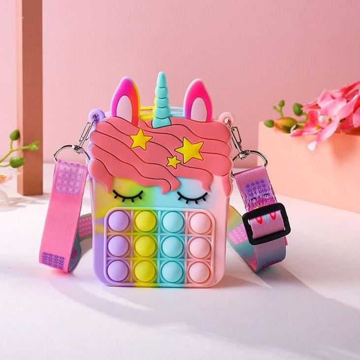 RESTOCK TAS ANAK POP IT UNICORN TAS POP IT UNICORN TAS POP IT ANAK TAS POP IT SQUID ANAK SQUID GAME 