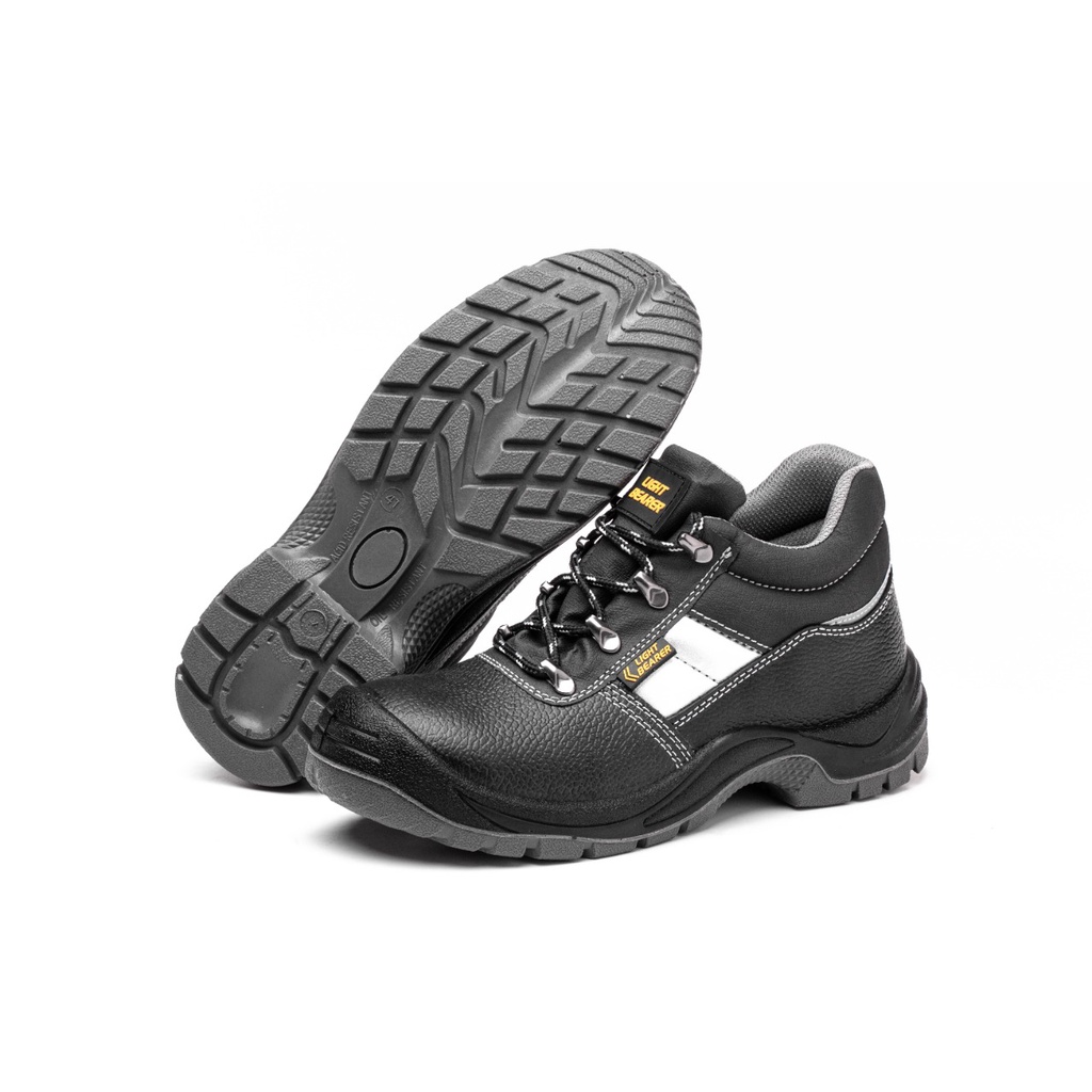 SEPATU SAFETY SHOES HIGH MIDDLE SSL 350 MURAH BERKUALITAS SEPATU KERJA PALING MURAH BLACK HITAM ABU-ABU