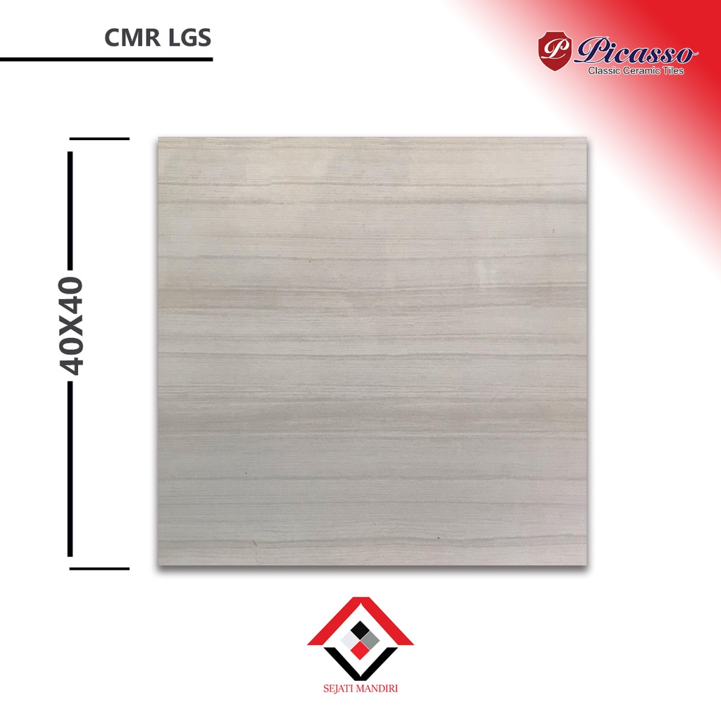 Keramik 40x40 - Motif Marmer - Picasso Cemara Lgs