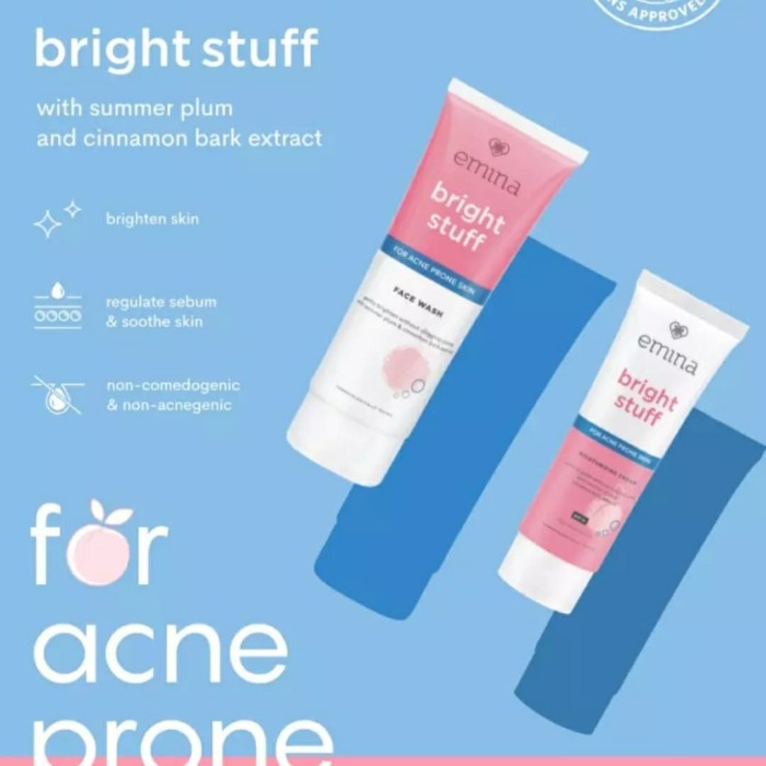 Emina Bright Stuff For Acne Prone Skin Moisturizing Cream - 20ml