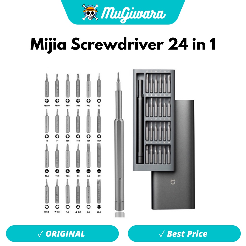 Mi Precision Screwdriver Kit Obeng 24 in 1 Non Electric