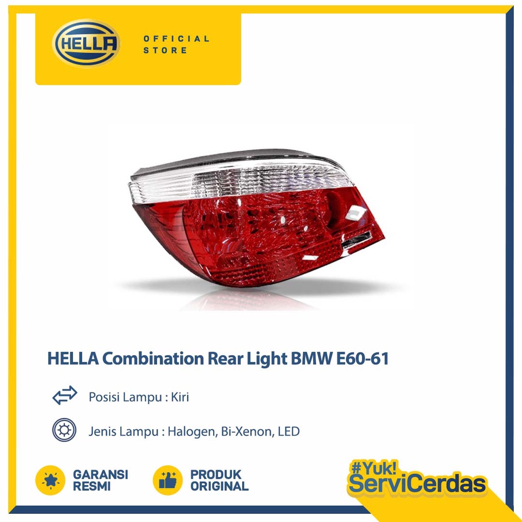 HELLA Combination Rear Light BMW E60-61 (Kiri) - Lampu Belakang Kombinasi