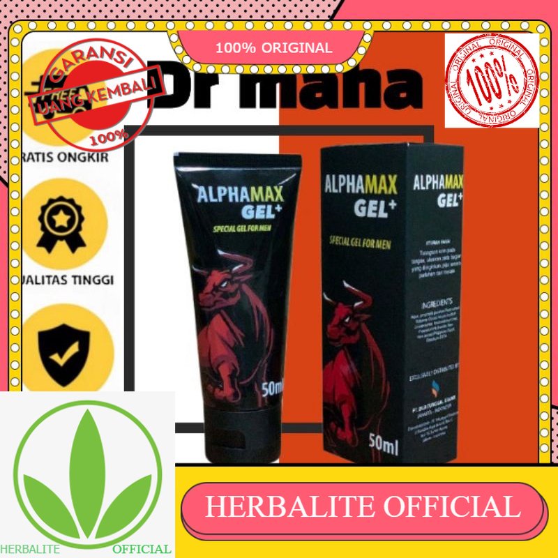 100% ORIGINAL ALPHAMAX  gel Original Pembesar Vitalitas Asli Berkualitas Original