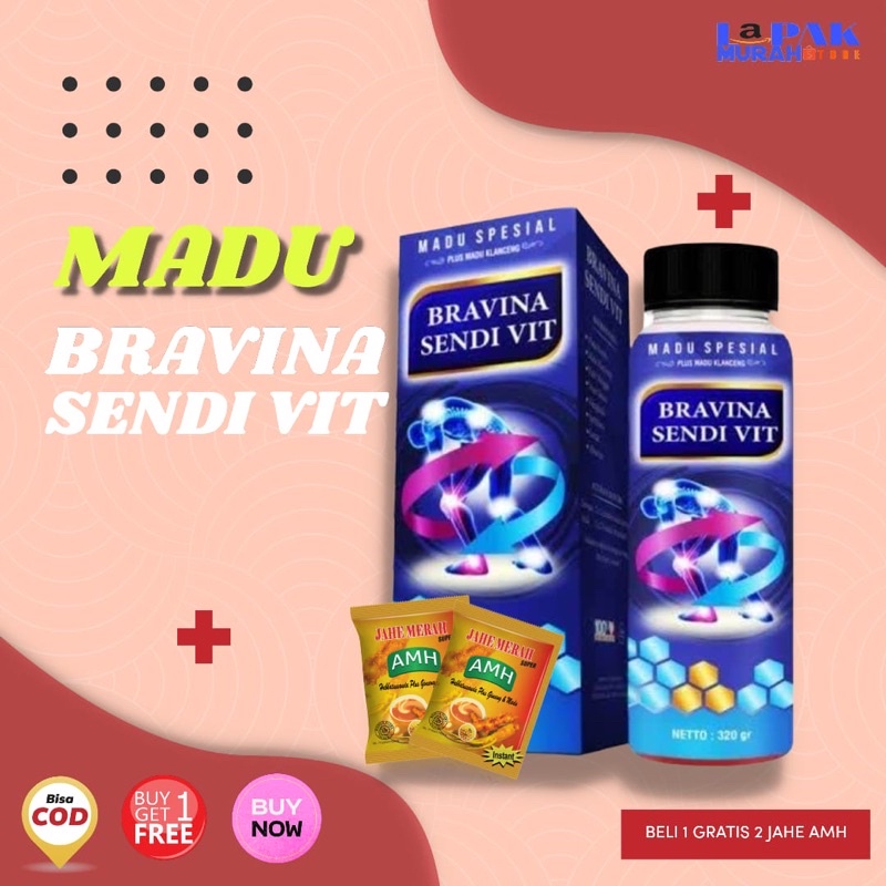 MADU Asam Urat Kolesterol BRAVINA SENDI VIT SPESIAL PLUS MADU KLANCENG 320ml