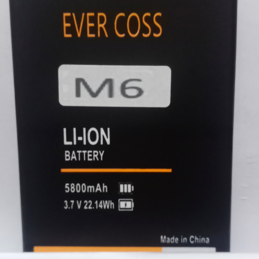 baterai battery batere Double Power Evercoss M60 M6A M6 MAH 5800