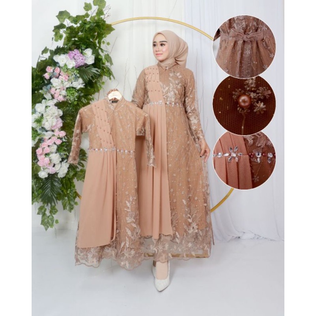 GAMIS COUPLE IBU DAN ANAK| GAMIS| GAMIS TERBARU| GAMIS PESTA| GAMIS TILE| GAMIS KONDANGAN| GAMIS