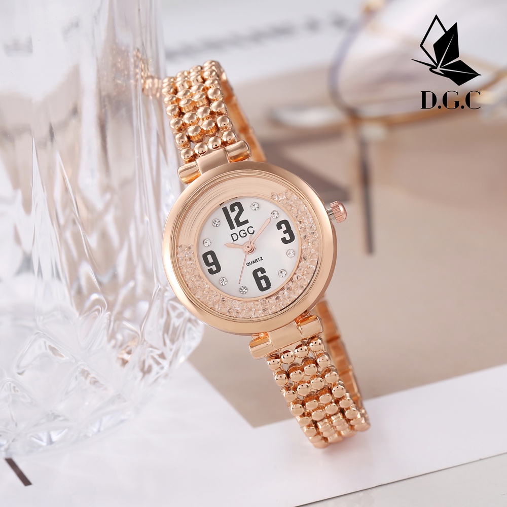 ✨DGC✨Jam tangan wanita tali rantai grosir diimpor berlian penuh berkualitas tinggi W247