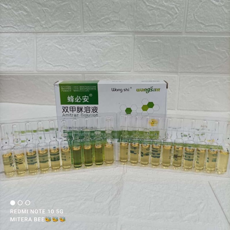 ampul lebah obat kutu lebah isi 20