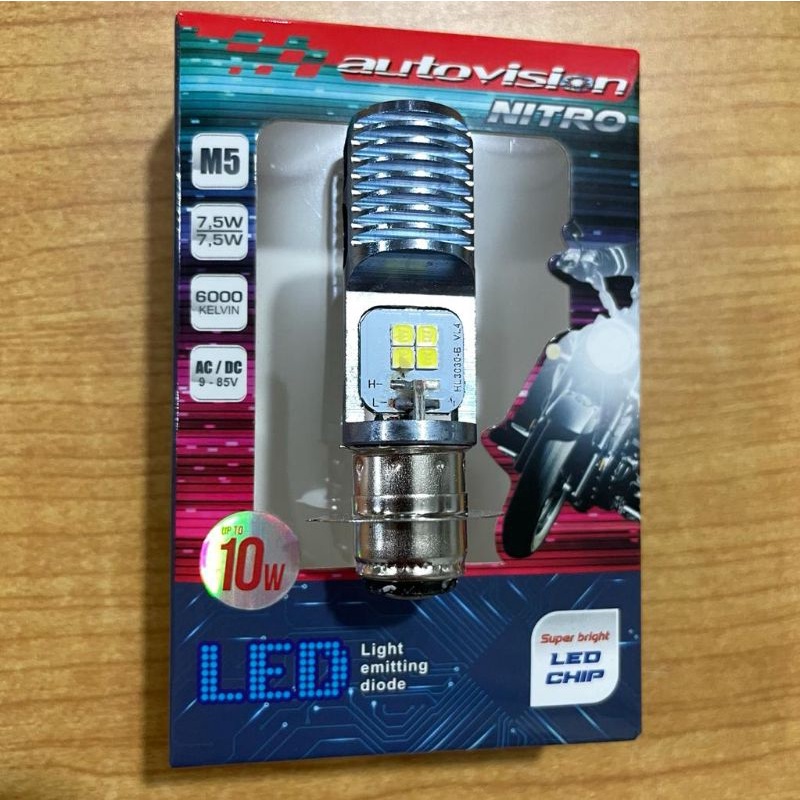 lampu depan led motor bebek matic h6 grand autovision nitro h7 ninja / lampu motor / led motor / lam