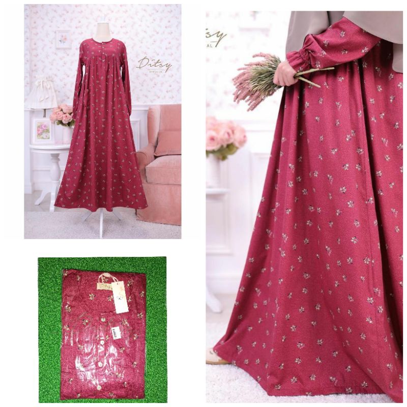 DITSY NIGHTGOWN November 2022 NYLA RED size XL