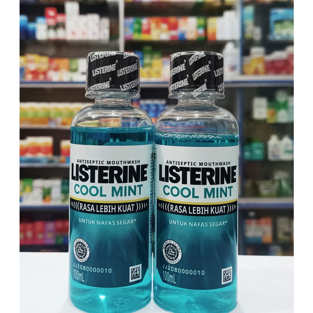 Listerine Cool mint 100ml - Antiseptic Mouthwash Kumur Mulut