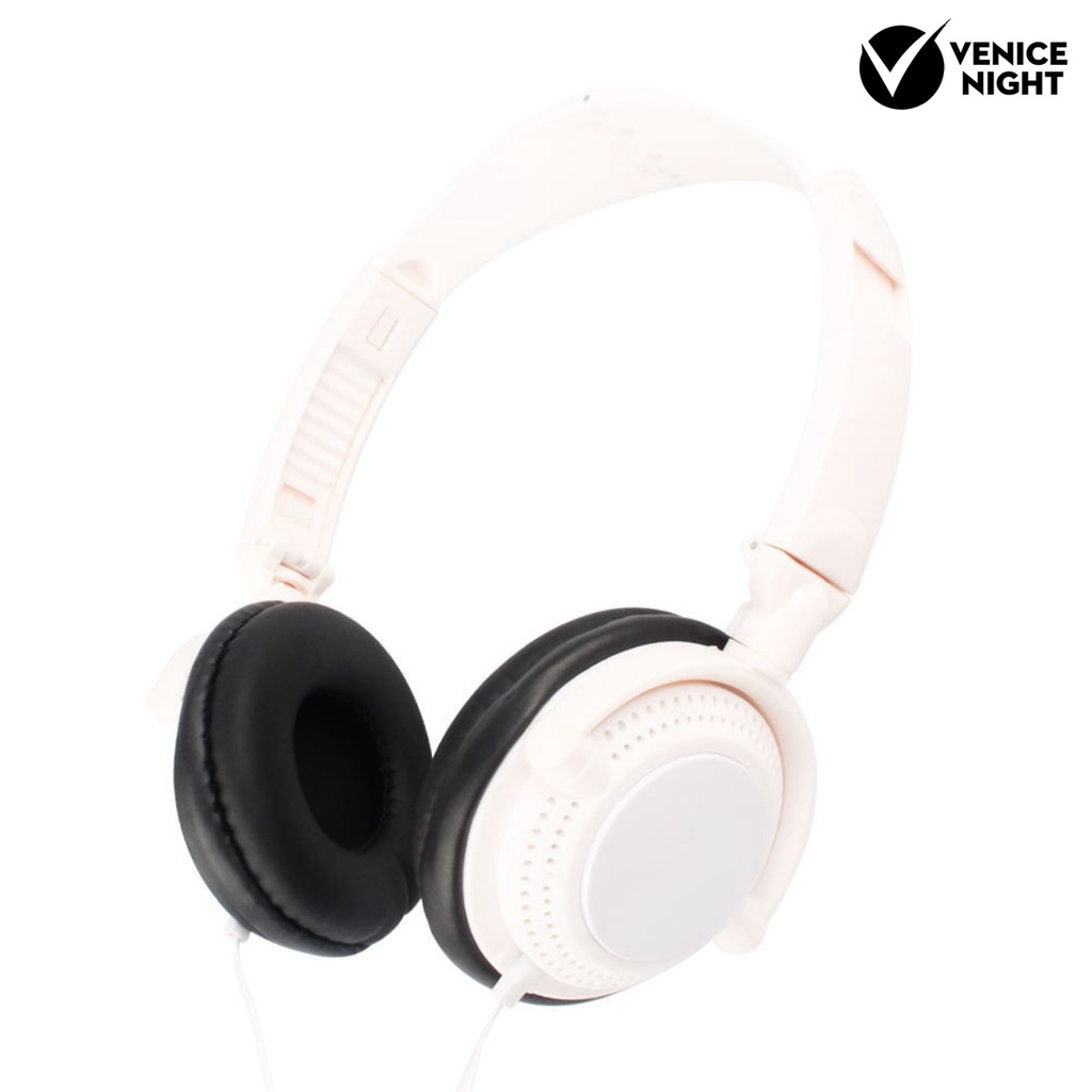 (VNEP) (Berkabel) 3.5mm HiFi Stereo Bass Berat Pengurangan Kebisingan Telepon Headphone dengan Mic