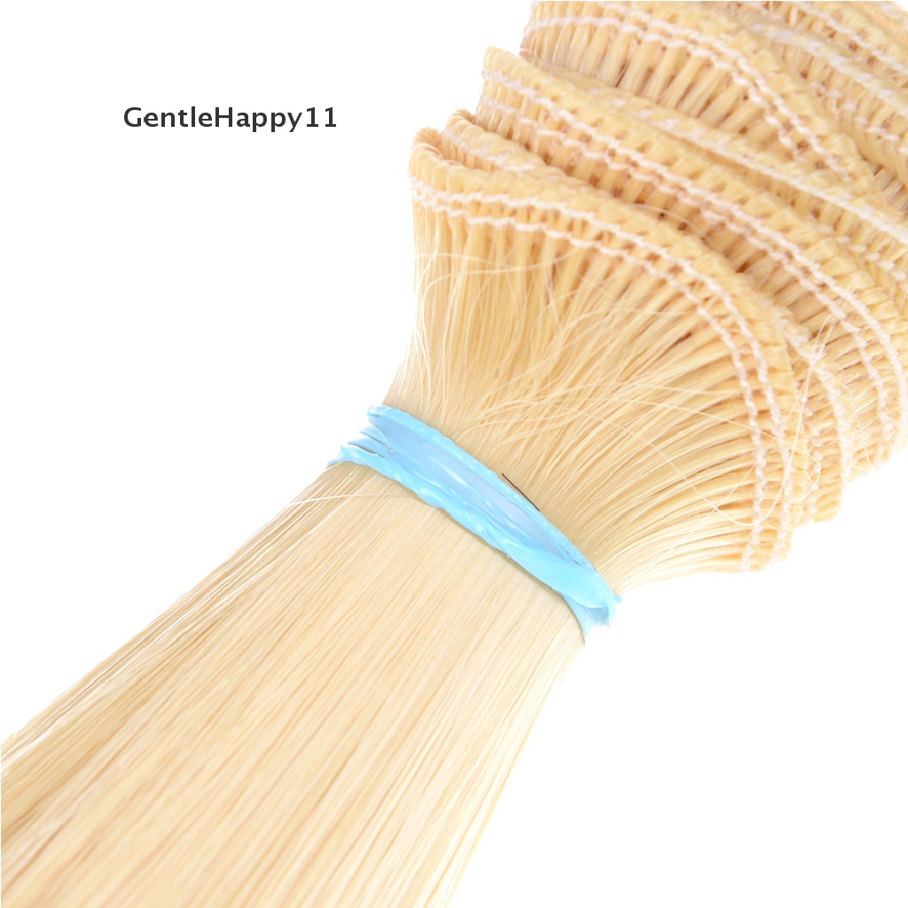 GentleHappy 1pcs 15cm length natrual color thick 1/3 /1/4 1/6 bjd wigs doll hair id