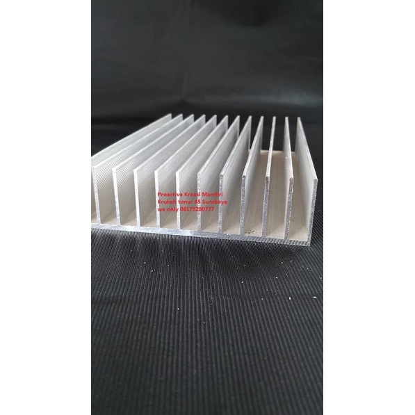 Pendingin power sanken p 40cm type 12 sirip Heatsink aluminium