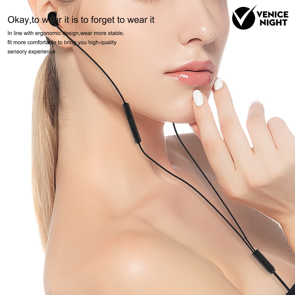 (VNEP) (Berkabel) Universal in-Ear Earphone Headset dengan Mikrofon Subwoofer 3.5mm Jack