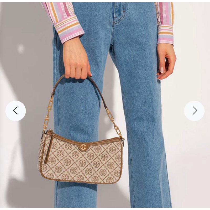 Tory burch T Monogram Studio Hazelnut