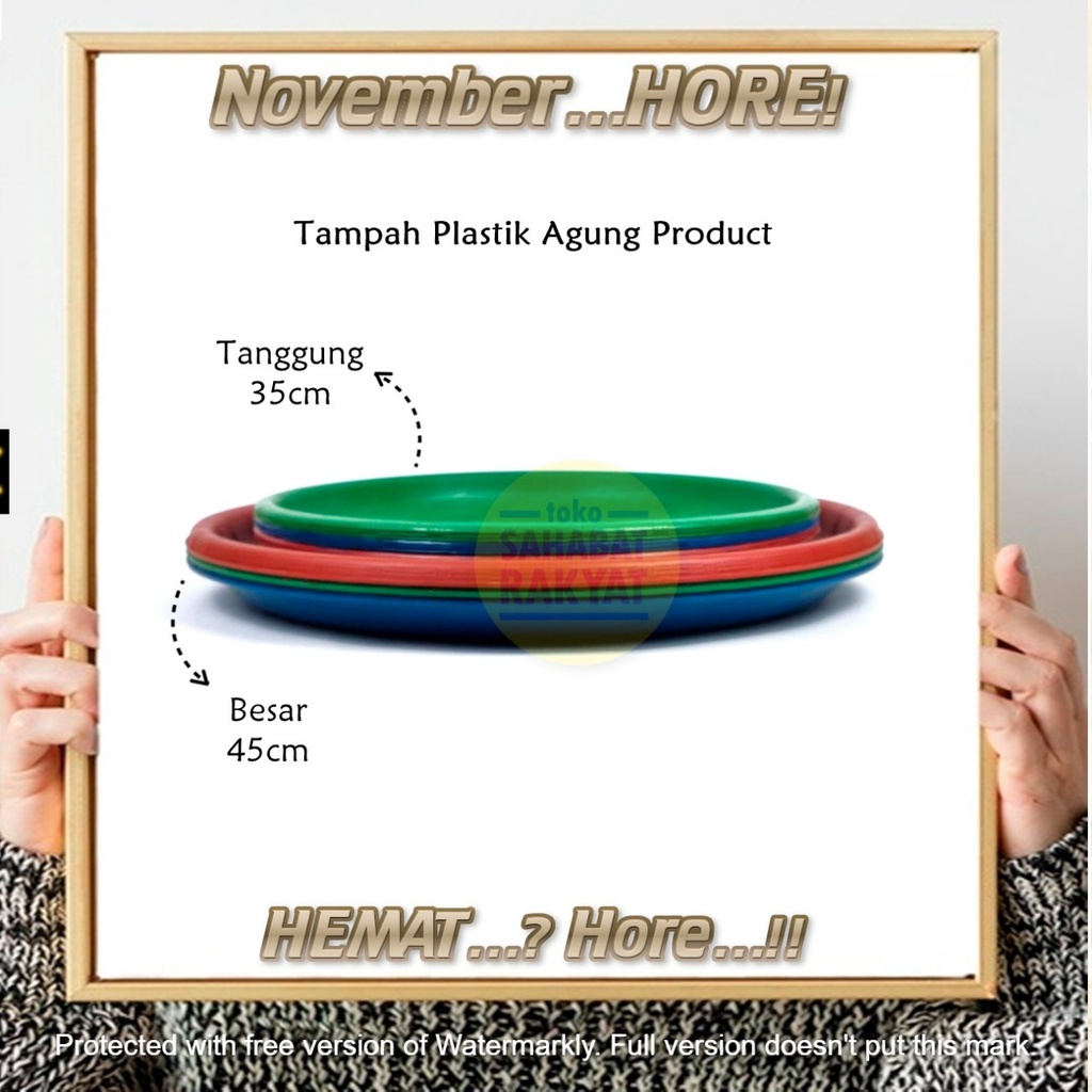 Nampan/Baki/Tampah Plastik Motif Anyam Agung Product