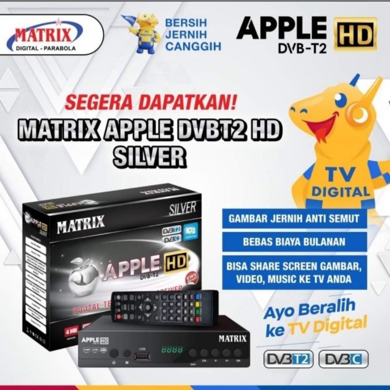 Set Top Box Tv Digital Matrix DVB T2 Apple HD EWS/ set top box dvb t2 / set box tv