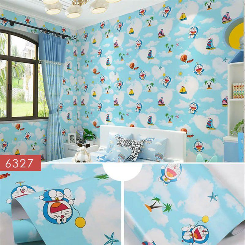 Wallpaper dinding kamar anak stiker dinding  lebar 45cm panjang 8 METER