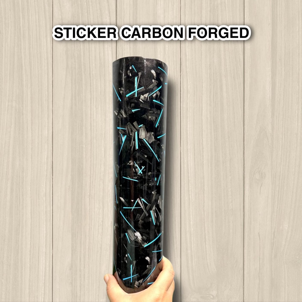 Stiker Carbon Forged 100cm x 100cm