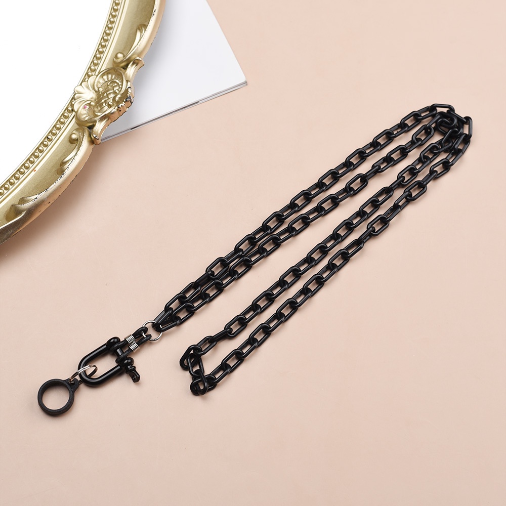 1 Pc Kalung Lanyard Bahan Akrilik Anti Hilang Dengan Kait Serbaguna Gaya Punk