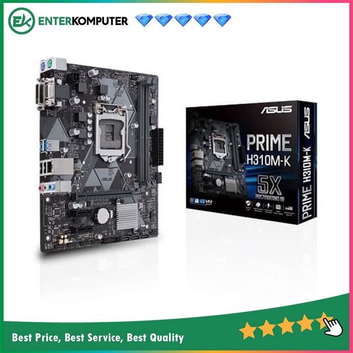 Motherboard Asus PRIME H310M-K - LGA1151 H310 DDR4 USB3-1 SATA3