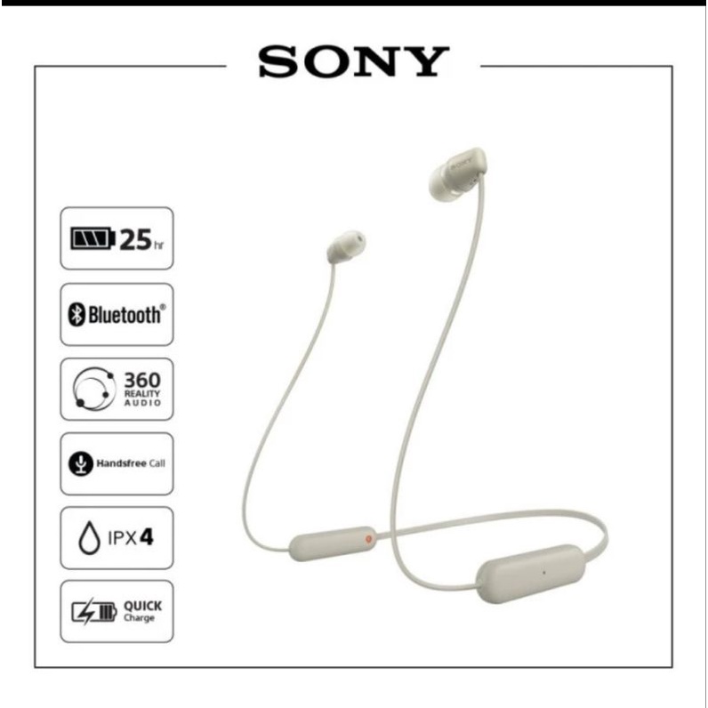 sony earphone wireless WI C100
