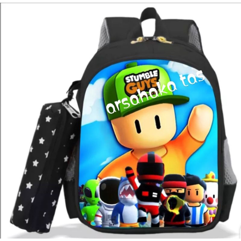 ars:tas ransel anak laki laki gambar stumble guys skekolah sd paud