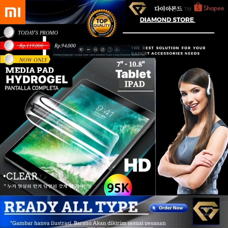 REDMI HYDROGEL PAD SCREEN PROTECTOR ANTI GORES TABLET PAD 2022