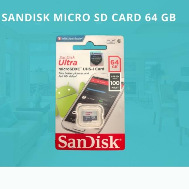 Sandisk Memory Card MicroSD 64 GB MIcro SD Ultra Class 10 64 GB