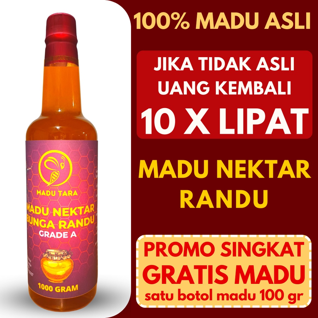 

MADU NEKTAR BUNGA RANDU 100%ASLI MENTAH MURNI RAW PURE HONEY MADU TARA