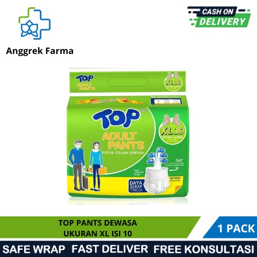 TOP PANTS PAMPERS DEWASA UKURAN XL ISI 10/POPOK DEWASA