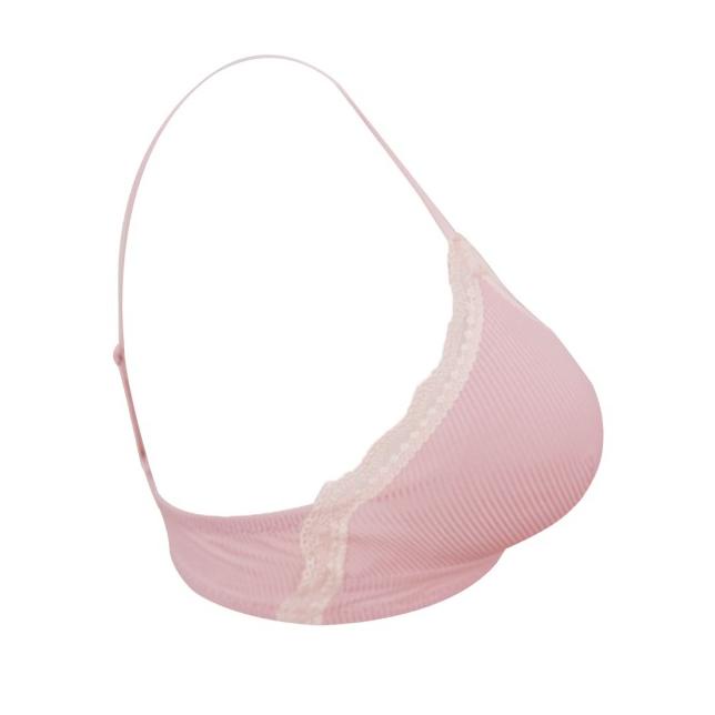 Bra Young Curves Rib Lace Triangle C02-100122 - Peach, M