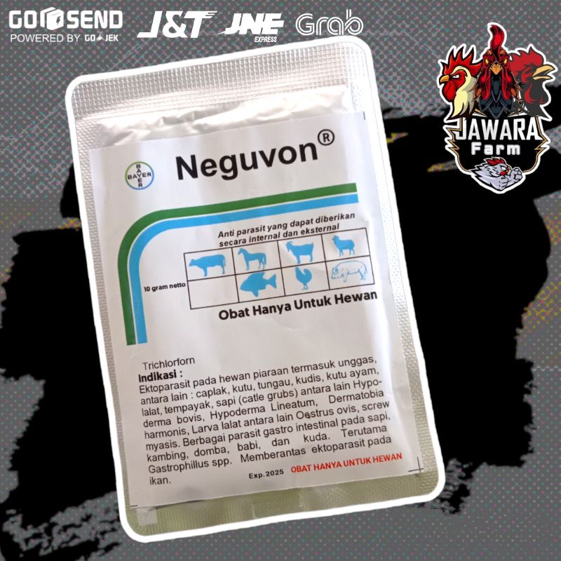 Neguvon Bayer Pembasmi Insektisida Semit rayap parasit Ternak