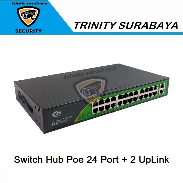 Switch Hub Poe 24 Port + 2 UpLink Trinity